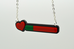 Life Bar Necklace - Laser Cut Acrylic Videogame Jewelry