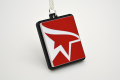 Mirror's Edge Logo Necklace - Laser Cut Acrylic Videogame Jewelry