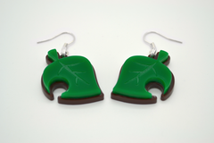 Animal Crossing New Leaf Earrings - Video Games Jewelry - Laser Cut Acrylic