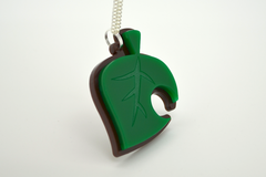 Animal Crossing New Leaf Necklace - VideoGame Jewelry - Laser Cut Acrylic