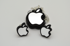 Apple Logo Necklace - Laser Engraved and Laser Cut Acrylic