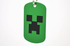 Minecraft Creeper Dog Tag - GamerTags Video Game Necklace