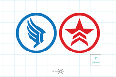 Mass Effect Paragon and Renegade Vinyl Decals