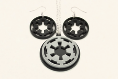 Star Wars Rebel Alliance Necklace and Earring Set - SWTOR Laser Cut Acrylic Jewelry Set