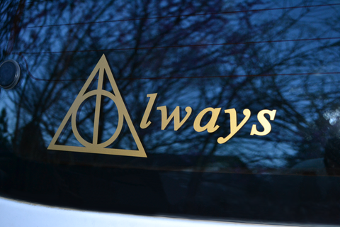 Harry Potter Deathly Hallows Always Vinyl Decal
