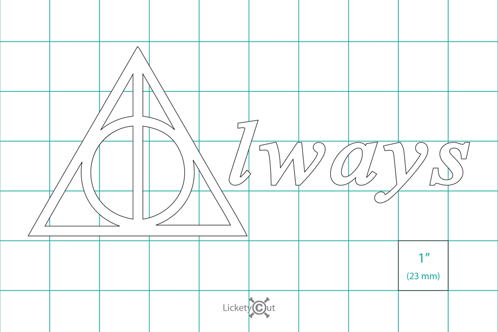 Harry Potter Deathly Hallows Decal Sticker 
