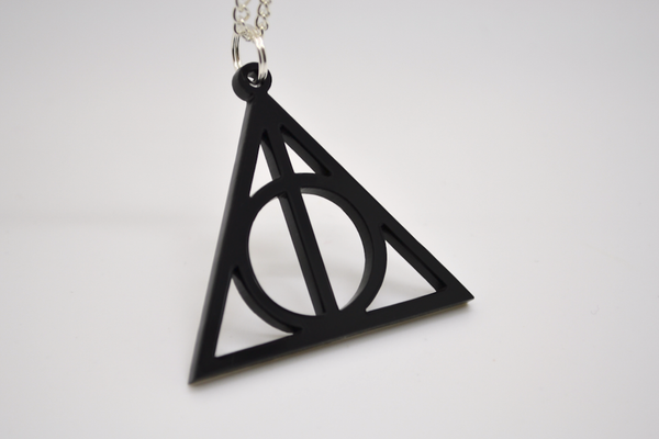 Harry Potter Deathly Hallows Necklace Earrings Rotating Bronze Gift | eBay