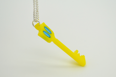 Kingdom Hearts Keyblade Necklace - Laser Cut Acrylic Video Games Jewelry