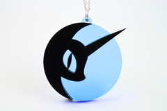 My Little Pony Nightmare Moon Necklace - Glow in the Dark Laser Cut Acrylic