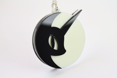 My Little Pony Nightmare Moon Necklace - Glow in the Dark Laser Cut Acrylic