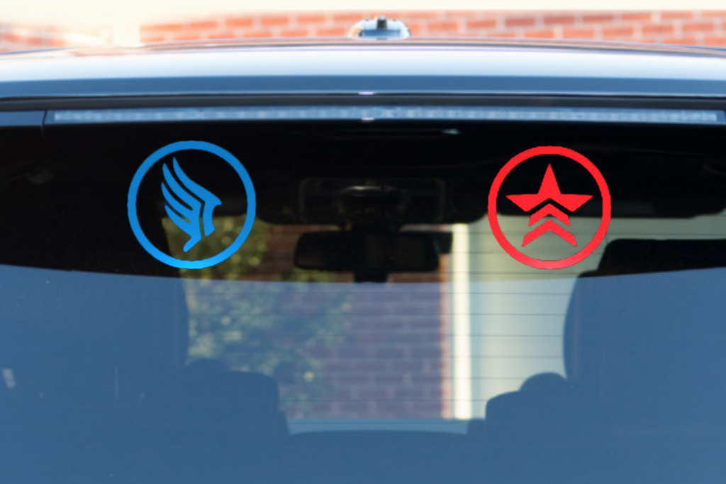 Mass Effect Paragon and Renegade Vinyl Decals