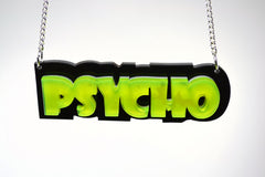 Laser Cut Acrylic Name Necklace - Custom Style and Color
