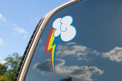 My Little Pony Rainbow Dash Vinyl Decal - MLP - Brony Sticker