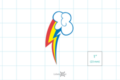 My Little Pony Rainbow Dash Vinyl Decal - MLP - Brony Sticker