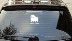 Undertale Logo Annoying Dog Vinyl Decal - Vinyl Sticker - Laptop - Refrigerator - Car Window