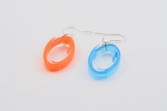 One Orange or Blue Portal Necklace and Earrings Set - Lasercut Acrylic Portal Pendant Necklace and Earrings Set - GLaDOS
