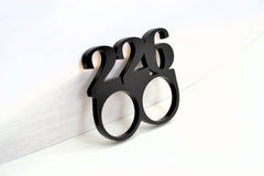 Custom Brass Knuckle Duster - 4 Letters - Personalized Laser Cut Acrylic - Your Style - Your Color