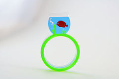 Fish Bowl Laser Cut Acrylic Ring Set