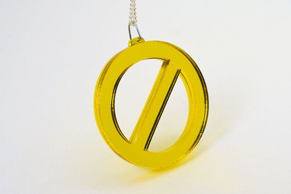 Golden Power of Veto Lasercut Pendant Necklace - Big Brother Laser Cut Jewelry