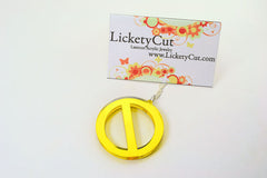 Golden Power of Veto Lasercut Pendant Necklace - Big Brother Laser Cut Jewelry