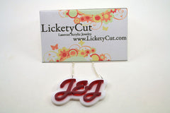 Laser Cut Acrylic Name Necklace - Custom Style and Color