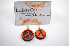 Half Life Lambda Necklace - Laser Cut Acrylic Pendant Necklace