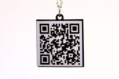 Unique Marriage Proposal QR Code Necklace with Hearts - Will you marry me