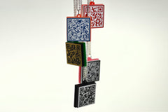 MECARD QR Code Necklace - Your Name - Cellphone - Email - URL