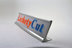 Custom Desk Name Plate - Choose Your Words Font and Color - Laser Cut Acrylic