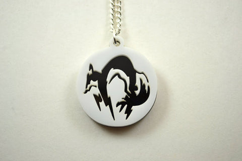 Metal Gear Solid FOXHOUND Pendant Necklace - Laser Cut Acrylic