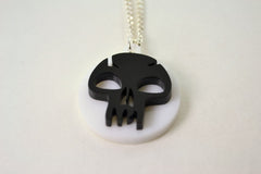 Magic The Gathering Black Mana Symbol Pendant Necklace - Laser Cut Acrylic