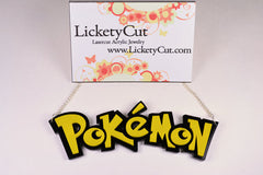 Pokemon Pokeball Laser Cut Acrylic Pendant Necklace