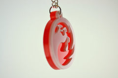 Magic The Gathering Red Mana Symbol Pendant Necklace - Laser Cut Acrylic