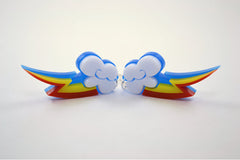 My Little Pony Rainbow Dash Cutie Mark Earrings - Laser Cut Acrylic
