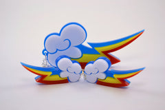 My Little Pony Rainbow Dash Cutie Mark Earrings - Laser Cut Acrylic