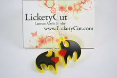 For the Love of Batman Friendship Necklaces - Laser Cut Acrylic