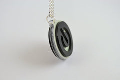 Glow in the Dark Power Button Necklace - Laser Cut Acrylic Fun