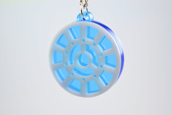 Iron Man Arc Reactor Necklace - Mark 1- Laser Cut Acrylic