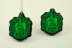 Harry Potter Slytherin House Crest Necklace - Laser Cut and Laser Engraved Acrylic