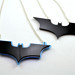 Batman The Dark Knight Rises Triple Stacked Pendant Necklace - Laser Cut Acrylic